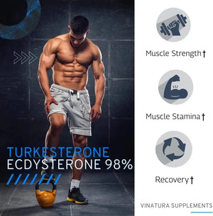 VINATURA - Vinatura Turkesterone Ecdysterone 98% 1200Mg. 60 Capsulas - The Red Vitamin MX - Suplementos Alimenticios - {{ shop.shopifyCountryName }}