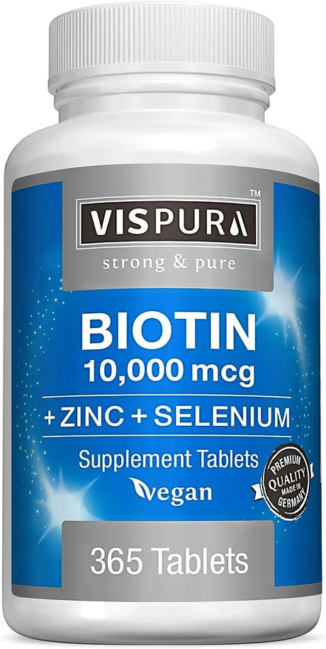 VISPURA - VISPURA Biotin 10000 mcg 365 Tabletas - The Red Vitamin MX - Suplementos Alimenticios - {{ shop.shopifyCountryName }}