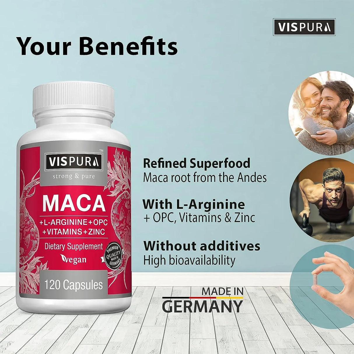 VISPURA - VISPURA Maca Root Capsules 5000Mg. 120 Capsulas - The Red Vitamin MX - Suplementos Alimenticios - {{ shop.shopifyCountryName }}