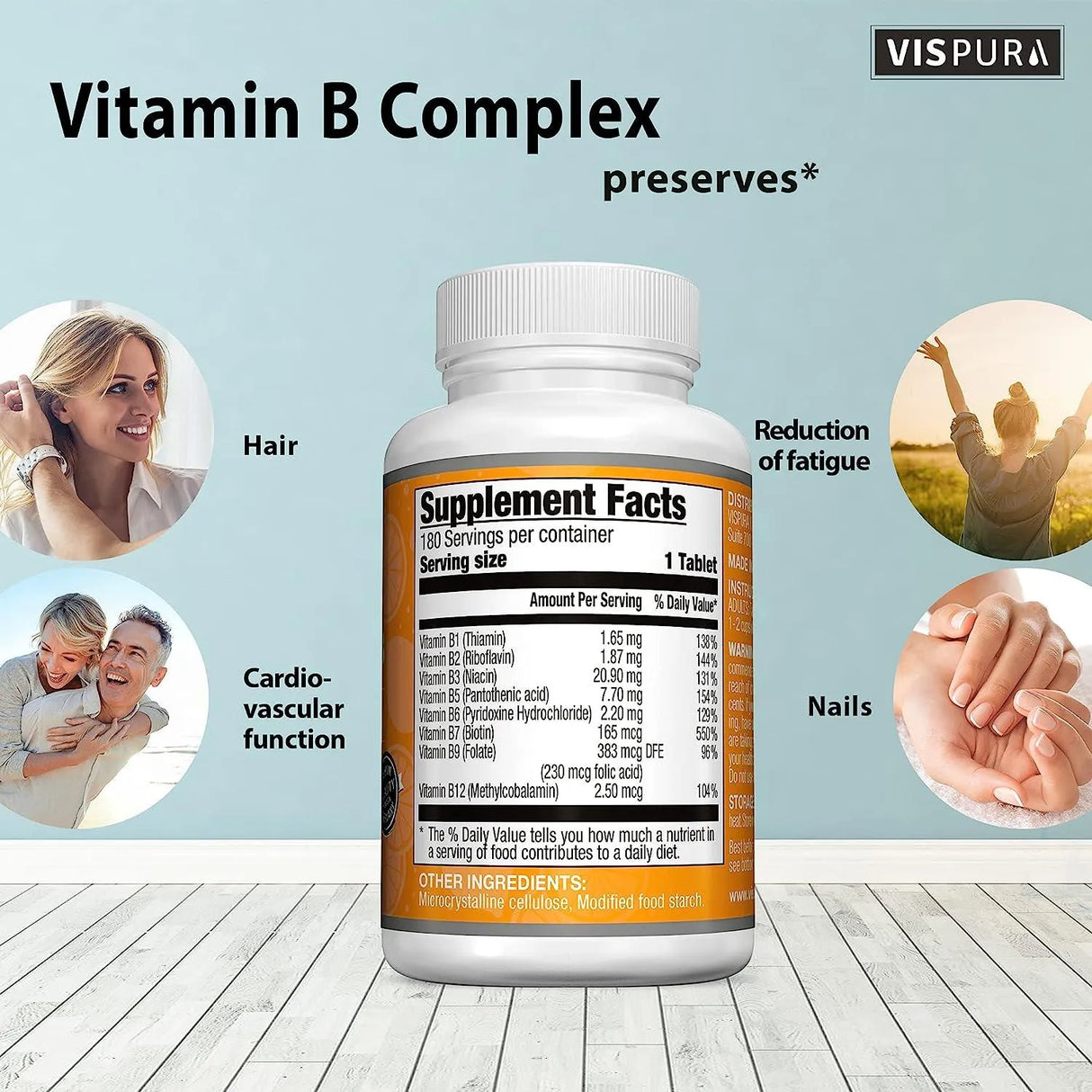 VISPURA - Vispura Vitamin B-Complex 180 Tabletas - The Red Vitamin MX - Suplementos Alimenticios - {{ shop.shopifyCountryName }}