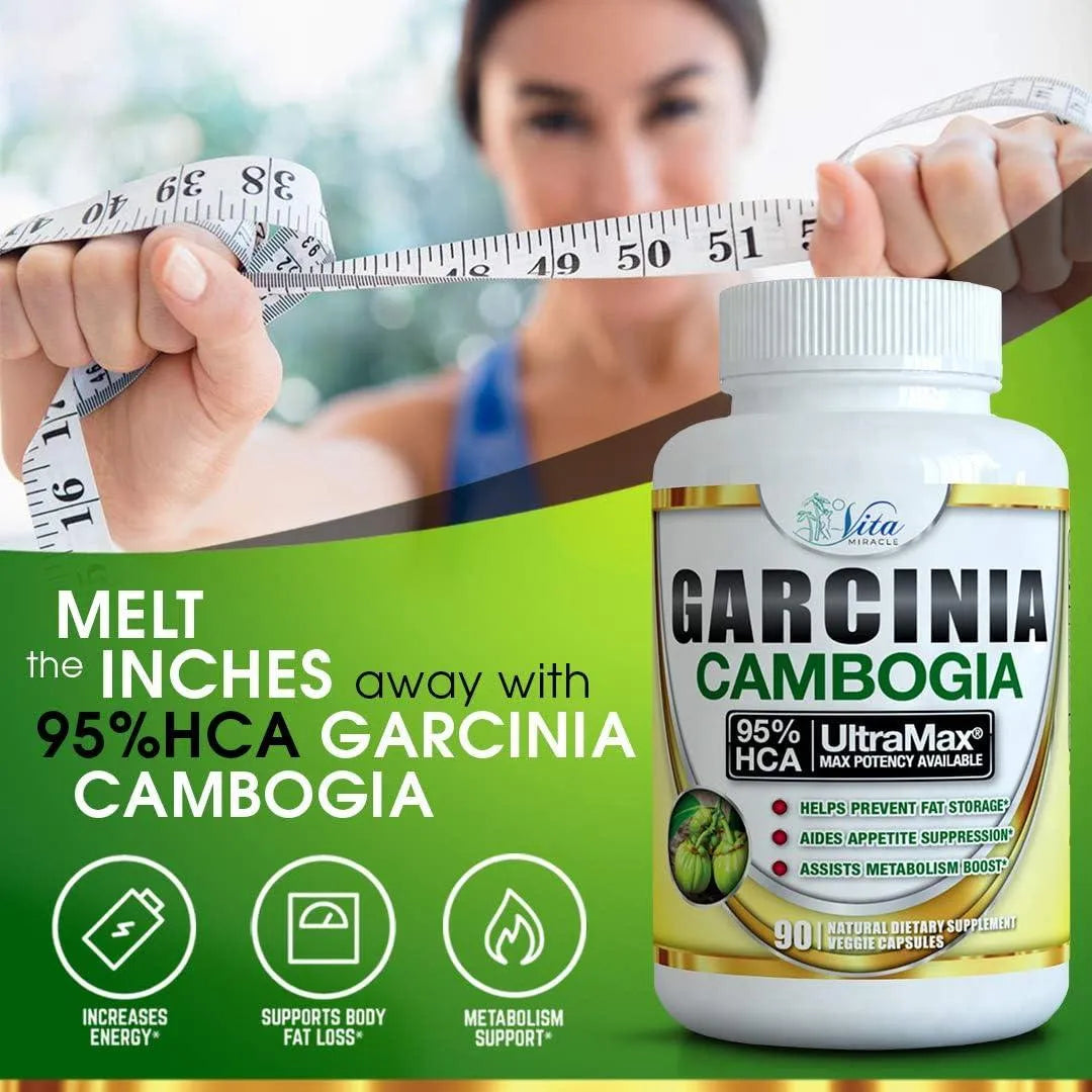 VITA MIRACLE - Vita Miracle Pure Garcinia Cambogia 90 Capsulas - The Red Vitamin MX - Suplementos Alimenticios - {{ shop.shopifyCountryName }}