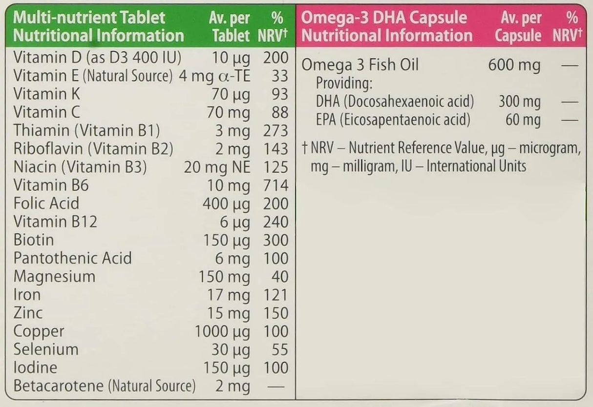 VITABIOTICS - Vitabiotics Pregnacare Plus Omega-3 56 Tabletas - The Red Vitamin MX - Suplementos Alimenticios - {{ shop.shopifyCountryName }}