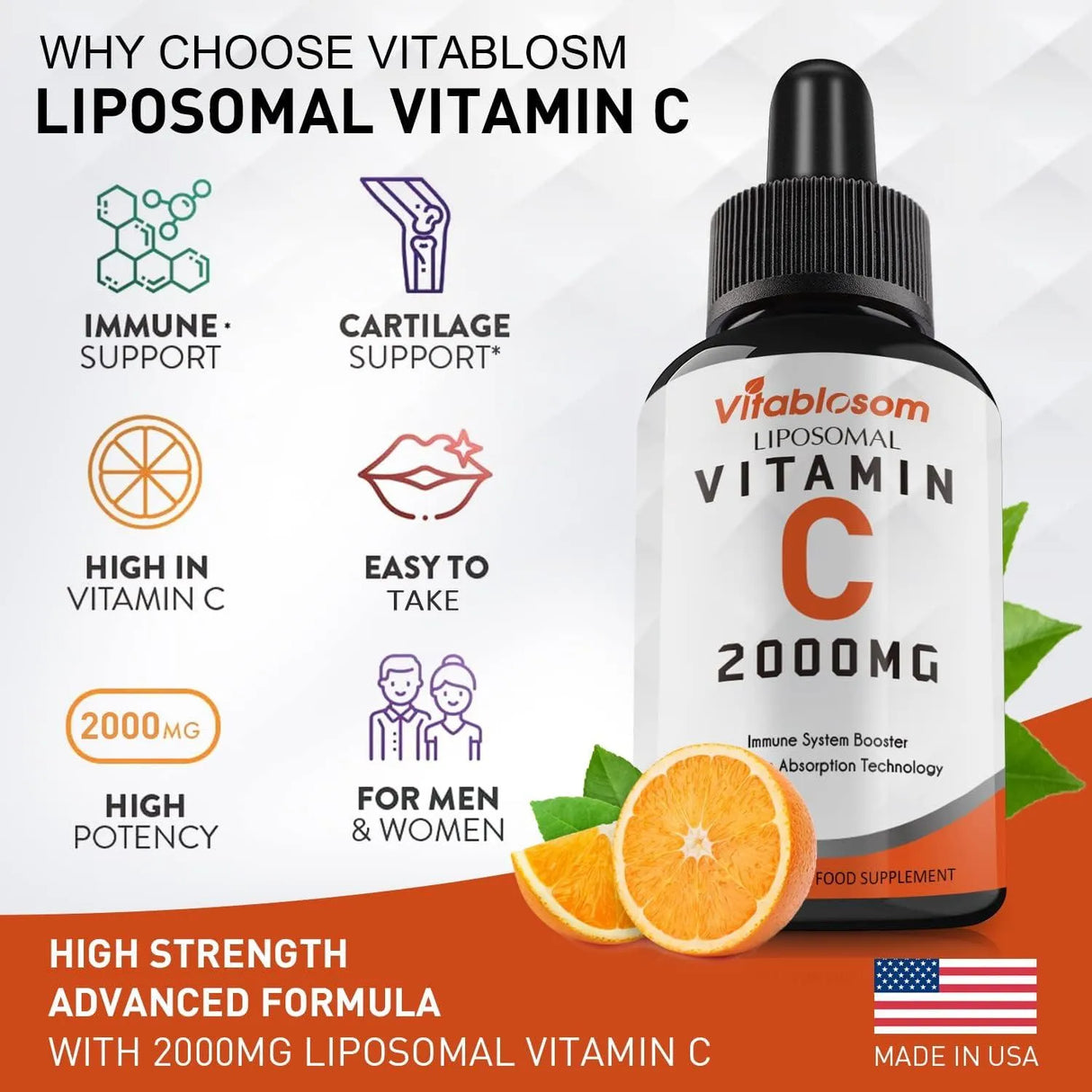 VITABLOSOM - Vitablosom Liposomal Vitamin C 2000Mg. 60Ml. - The Red Vitamin MX - Suplementos Alimenticios - {{ shop.shopifyCountryName }}