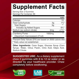 VITABOD - Vitabod Cranberry Gummies 1000Mg. 180 Gomitas - The Red Vitamin MX - Suplementos Alimenticios - {{ shop.shopifyCountryName }}