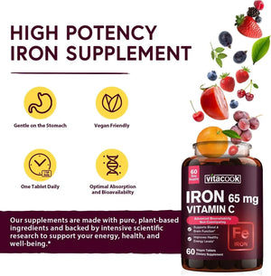 VITACOOK - Vitacook Iron Supplement 60 Tabletas - The Red Vitamin MX - Suplementos Alimenticios - {{ shop.shopifyCountryName }}