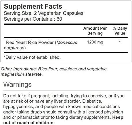 VITACOST - Vitacost Red Yeast Rice 1200Mg. 120 Capsulas - The Red Vitamin MX - Suplementos Alimenticios - {{ shop.shopifyCountryName }}