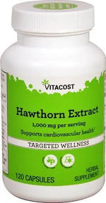 VITACOST - Vitacost Standardized Hawthorn Extract 1000Mg. 120 Capsulas - The Red Vitamin MX - Suplementos Alimenticios - {{ shop.shopifyCountryName }}