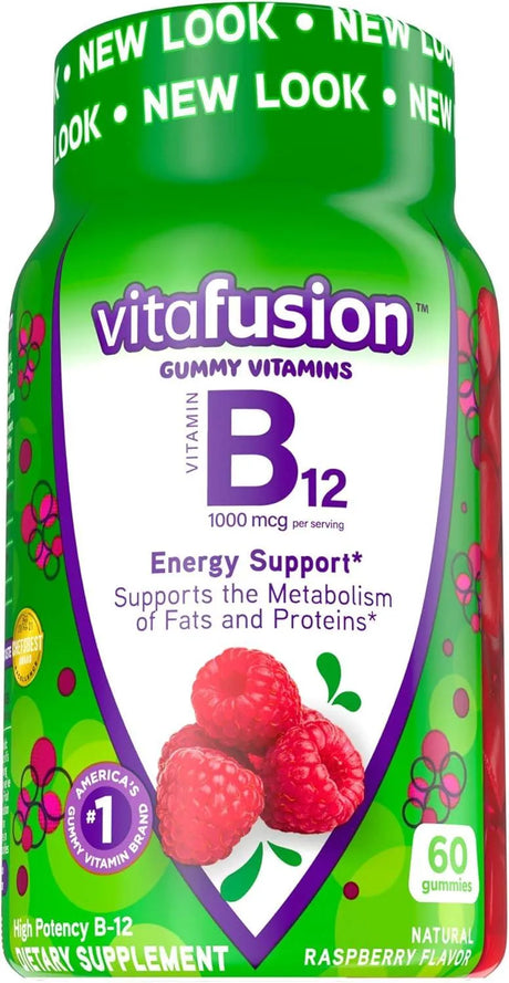 VITAFUSION - Vitafusion B12 Gummy Vitamins 60 Gomitas - The Red Vitamin MX - Suplementos Alimenticios - {{ shop.shopifyCountryName }}