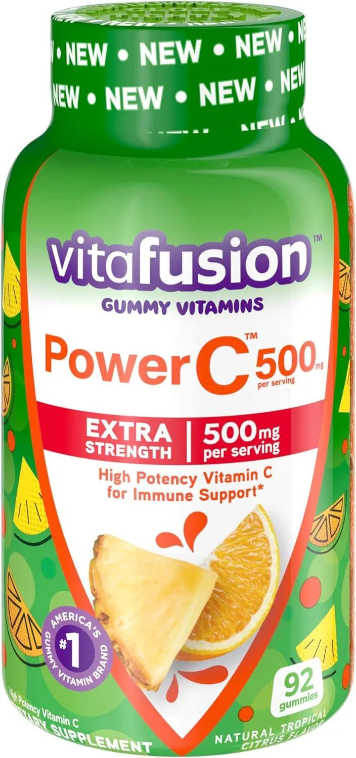 VITAFUSION - Vitafusion Extra Strength Power C 500Mg. 92 Gomitas - The Red Vitamin MX - Suplementos Alimenticios - {{ shop.shopifyCountryName }}