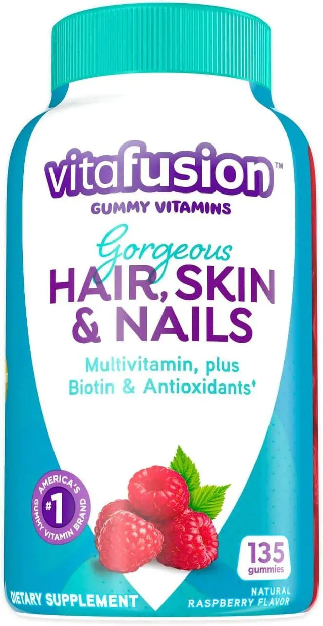 VITAFUSION - Vitafusion Gorgeous Hair, Skin Nails Multivitamin Gummy 135 Gomitas - The Red Vitamin MX - Suplementos Alimenticios - {{ shop.shopifyCountryName }}