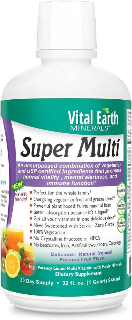 VITAL EARTH - Vital Earth Minerals Super Multi Liquid 946Ml. - The Red Vitamin MX - Suplementos Alimenticios - {{ shop.shopifyCountryName }}