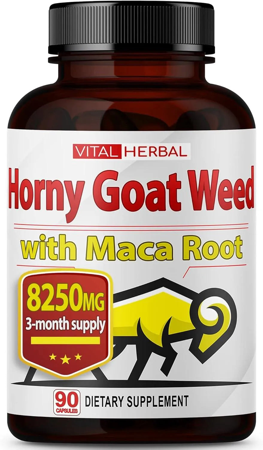 VITAL HERBAL - Vital Herbal Horny Goat Weed 8250Mg. 90 Capsulas - The Red Vitamin MX - Suplementos Alimenticios - {{ shop.shopifyCountryName }}