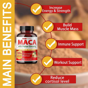 VITAL HERBAL - Vital Herbal Maca Root 7200Mg. 90 Capsulas - The Red Vitamin MX - Suplementos Alimenticios - {{ shop.shopifyCountryName }}