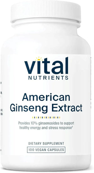 VITAL NUTRIENTS - Vital Nutrients American Ginseng 100 Capsulas - The Red Vitamin MX - Suplementos Alimenticios - {{ shop.shopifyCountryName }}