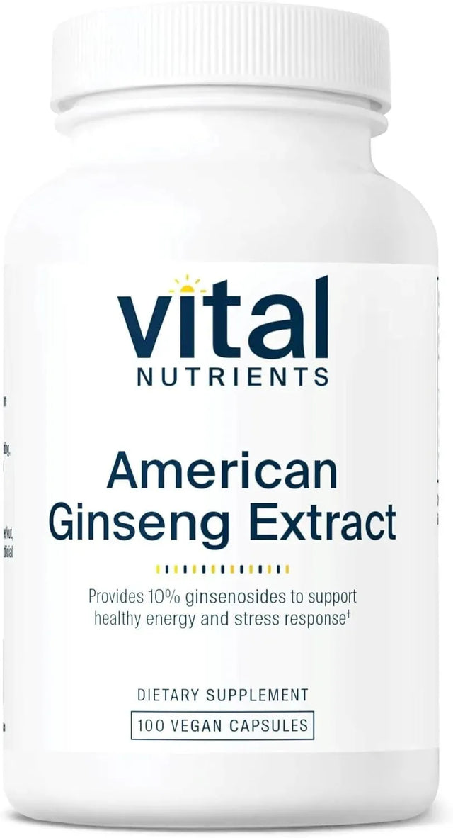 VITAL NUTRIENTS - Vital Nutrients American Ginseng 100 Capsulas - The Red Vitamin MX - Suplementos Alimenticios - {{ shop.shopifyCountryName }}