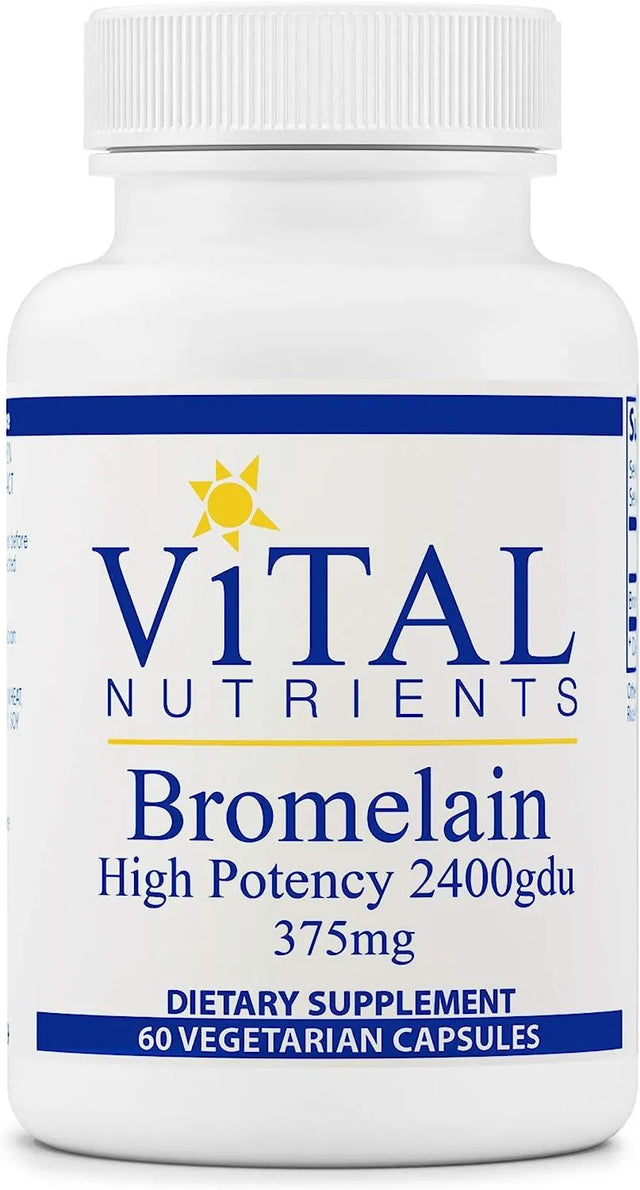 VITAL NUTRIENTS - Vital Nutrients Bromelain 375Mg. 60 Capsulas - The Red Vitamin MX - Suplementos Alimenticios - {{ shop.shopifyCountryName }}