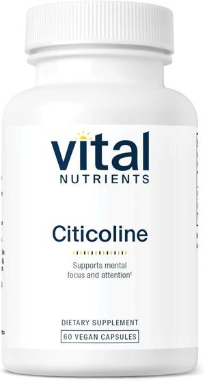 VITAL NUTRIENTS - Vital Nutrients Citicoline 250Mg. 60 Capsulas - The Red Vitamin MX - Suplementos Alimenticios - {{ shop.shopifyCountryName }}