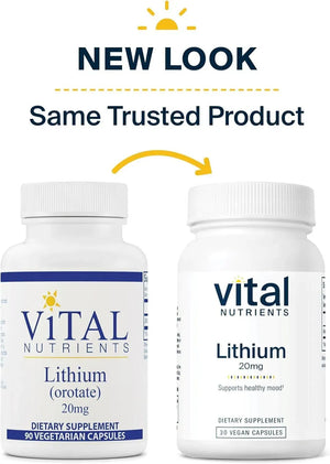 VITAL NUTRIENTS - Vital Nutrients Lithium Orotate 20Mg. 30 Capsulas - The Red Vitamin MX - Suplementos Alimenticios - {{ shop.shopifyCountryName }}