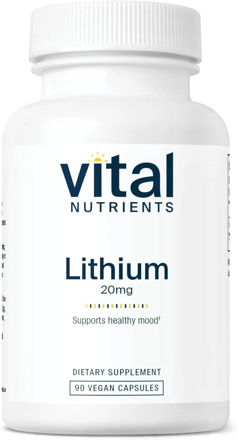 VITAL NUTRIENTS - Vital Nutrients Lithium Orotate 20Mg. 90 Capsulas - The Red Vitamin MX - Suplementos Alimenticios - {{ shop.shopifyCountryName }}