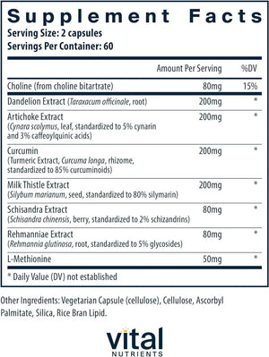 VITAL NUTRIENTS - Vital Nutrients Liver Support Milk Thistle and Curcumin 120 Capsulas - The Red Vitamin MX - Suplementos Alimenticios - {{ shop.shopifyCountryName }}