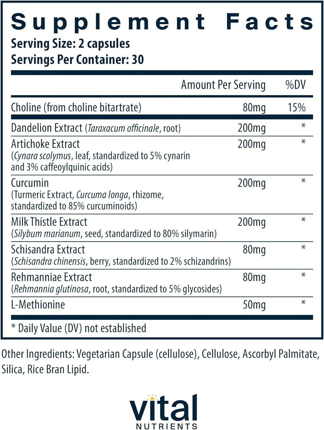 VITAL NUTRIENTS - Vital Nutrients Liver Support Milk Thistle and Curcumin 60 Capsulas - The Red Vitamin MX - Suplementos Alimenticios - {{ shop.shopifyCountryName }}