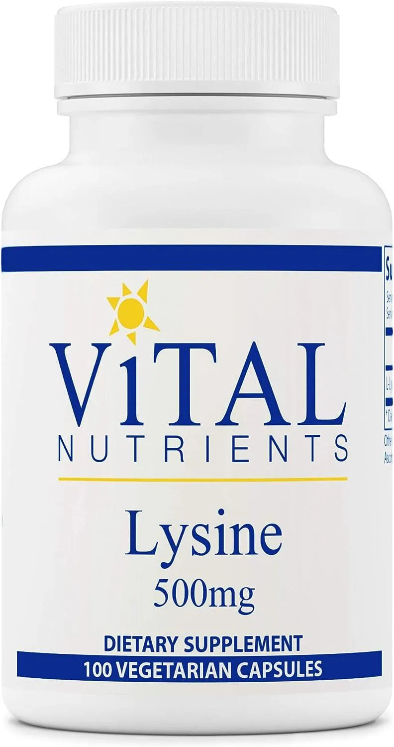 VITAL NUTRIENTS - Vital Nutrients Lysine 500Mg. 100 Capsulas - The Red Vitamin MX - Suplementos Alimenticios - {{ shop.shopifyCountryName }}