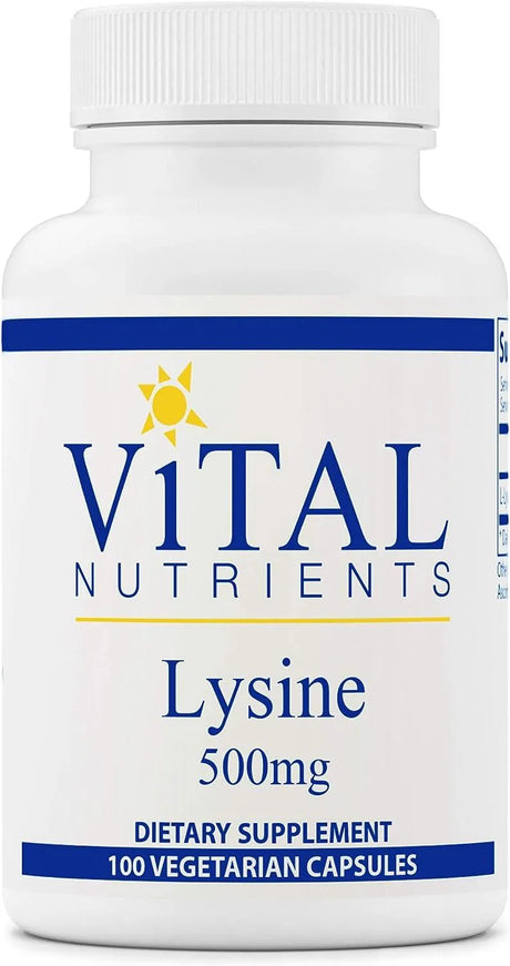 VITAL NUTRIENTS - Vital Nutrients Lysine 500Mg. 100 Capsulas - The Red Vitamin MX - Suplementos Alimenticios - {{ shop.shopifyCountryName }}