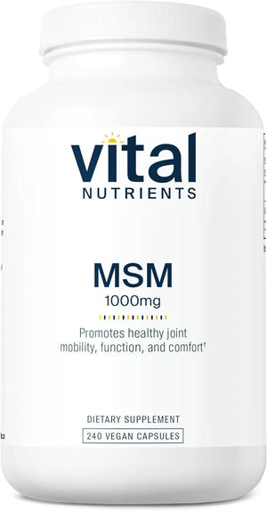 VITAL NUTRIENTS - Vital Nutrients MSM 1000Mg. 240 Capsulas - The Red Vitamin MX - Suplementos Alimenticios - {{ shop.shopifyCountryName }}