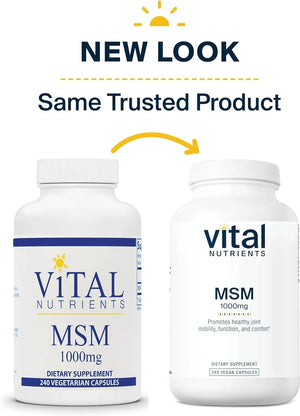 VITAL NUTRIENTS - Vital Nutrients MSM 1000Mg. 240 Capsulas - The Red Vitamin MX - Suplementos Alimenticios - {{ shop.shopifyCountryName }}