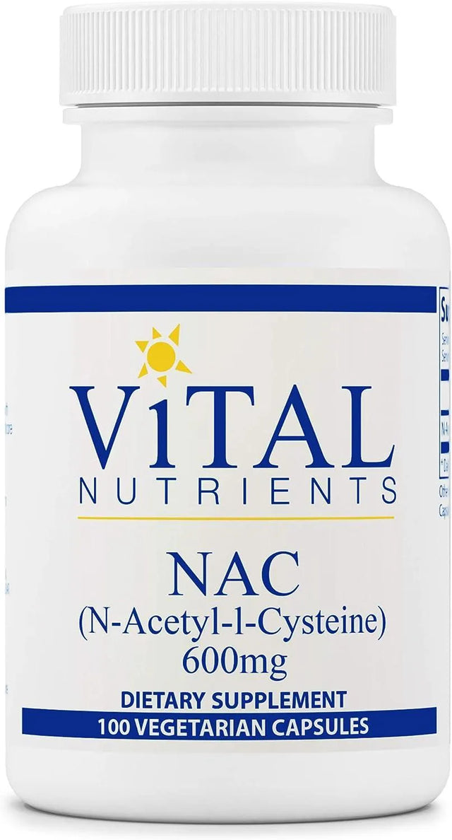 VITAL NUTRIENTS - Vital Nutrients NAC N-Acetyl Cysteine 600Mg. 100 Capsulas - The Red Vitamin MX - Suplementos Alimenticios - {{ shop.shopifyCountryName }}