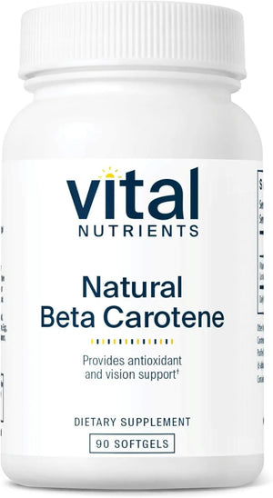 VITAL NUTRIENTS - Vital Nutrients Natural Beta Carotene 25,000 IU 90 Capsulas Blandas - The Red Vitamin MX - Suplementos Alimenticios - {{ shop.shopifyCountryName }}