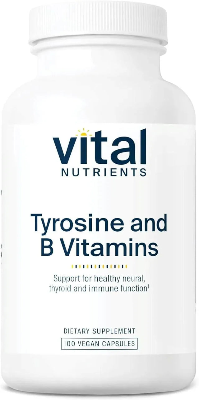 VITAL NUTRIENTS - Vital Nutrients Tyrosine and B-Vitamins 100 Capsulas - The Red Vitamin MX - Suplementos Alimenticios - {{ shop.shopifyCountryName }}