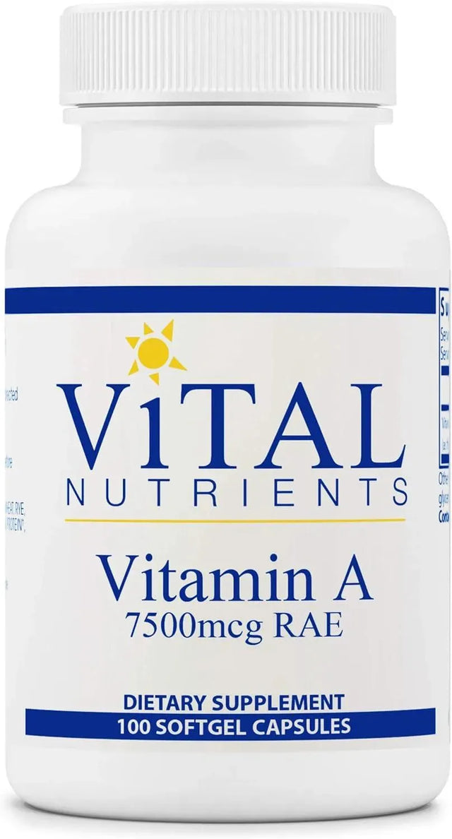 VITAL NUTRIENTS - Vital Nutrients Vitamin A 100 Capsulas Blandas - The Red Vitamin MX - Suplementos Alimenticios - {{ shop.shopifyCountryName }}