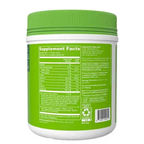 VITAL PROTEINS - Vital Proteins Daily Greens Green Apple 9.3Oz. - The Red Vitamin MX - Suplementos Alimenticios - {{ shop.shopifyCountryName }}