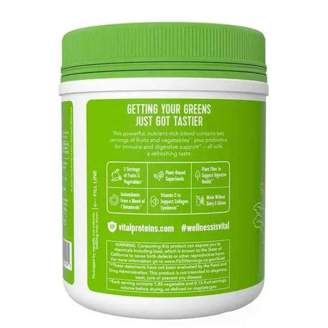 VITAL PROTEINS - Vital Proteins Daily Greens Green Apple 9.3Oz. - The Red Vitamin MX - Suplementos Alimenticios - {{ shop.shopifyCountryName }}