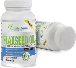 VITALITE NOW - Vitalite Now Organic Flaxseed Oil 1000Mg. 100 Capsulas Blandas - The Red Vitamin MX - Suplementos Alimenticios - {{ shop.shopifyCountryName }}