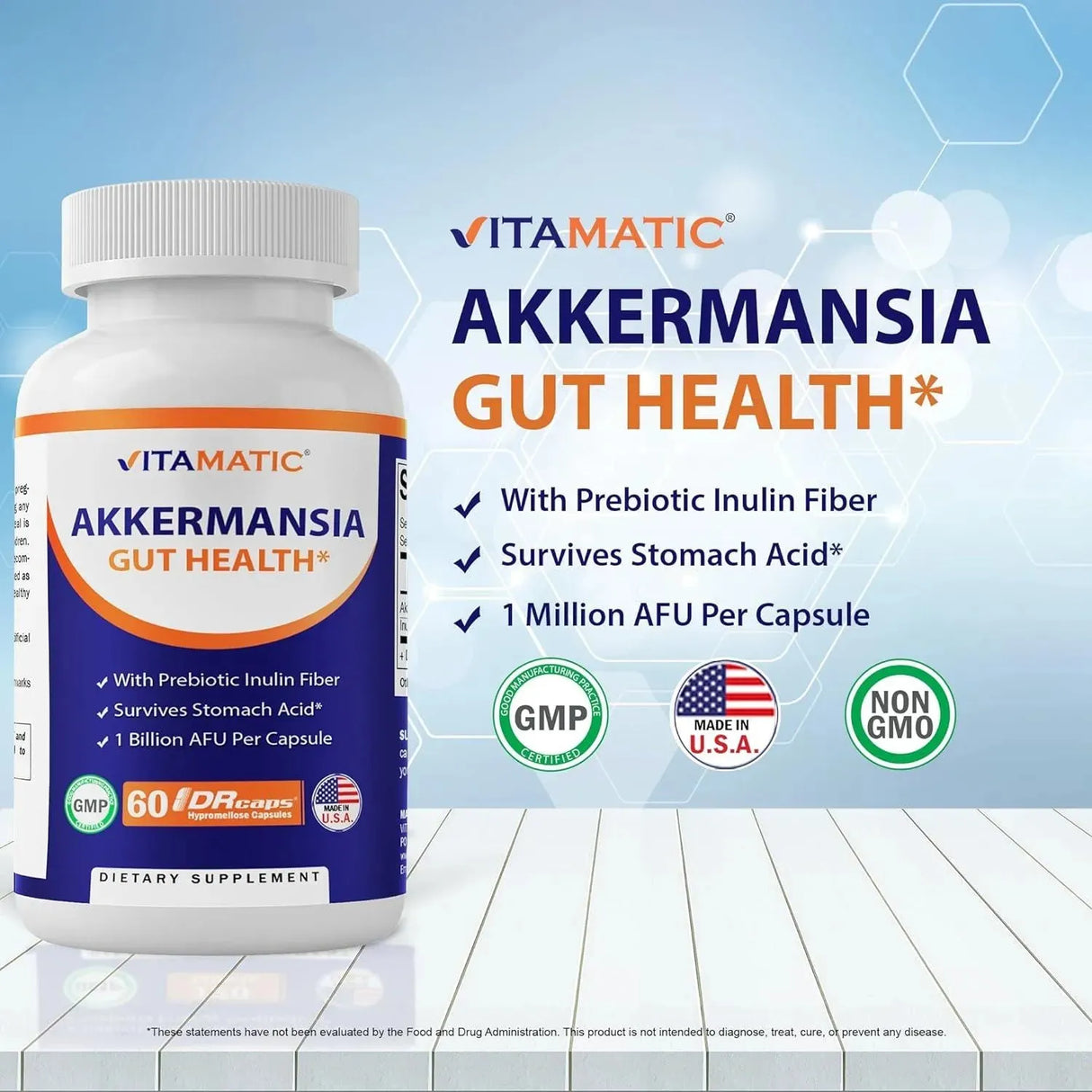 VITAMATIC - Vitamatic Akkermansia Muciniphila Gut Health 60 Capsulas - The Red Vitamin MX - Suplementos Alimenticios - {{ shop.shopifyCountryName }}