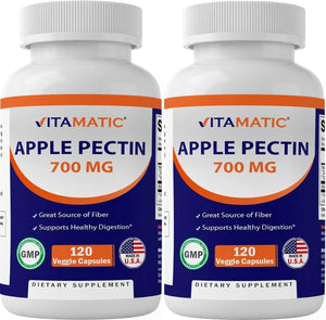 VITAMATIC - Vitamatic Apple Pectin 700Mg. 120 Capsulas 2 Pack - The Red Vitamin MX - Suplementos Alimenticios - {{ shop.shopifyCountryName }}