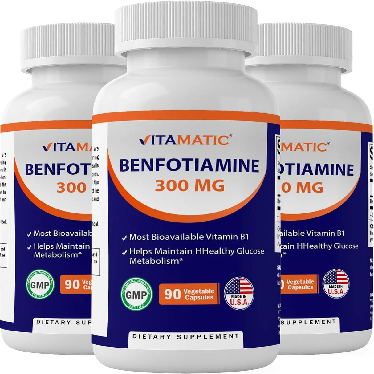 VITAMATIC - Vitamatic Benfotiamine 300Mg. 270 Capsulas - The Red Vitamin MX - Suplementos Alimenticios - {{ shop.shopifyCountryName }}