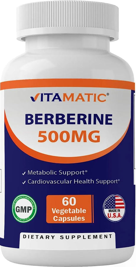 VITAMATIC - Vitamatic Berberine Supplement 500Mg. 60 Capsulas - The Red Vitamin MX - Suplementos Alimenticios - {{ shop.shopifyCountryName }}