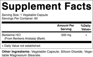 Vitamatic Berberine Supplement 500Mg. 60 Capsulas - The Red Vitamin MX - Suplementos Alimenticios - VITAMATIC