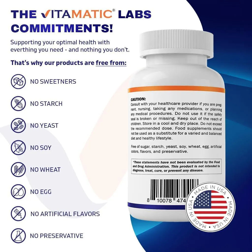 VITAMATIC - Vitamatic Caffeine Pills 200Mg. 250 Tabletas - The Red Vitamin MX - Suplementos Alimenticios - {{ shop.shopifyCountryName }}