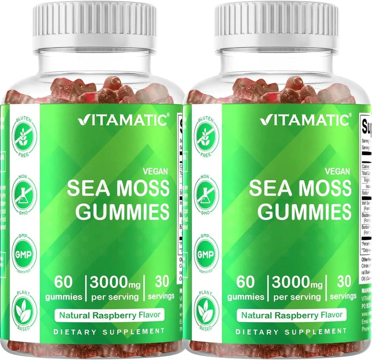 VITAMATIC - Vitamatic Irish Sea Moss Gummies 3000Mg. 120 Gomitas - The Red Vitamin MX - Suplementos Alimenticios - {{ shop.shopifyCountryName }}