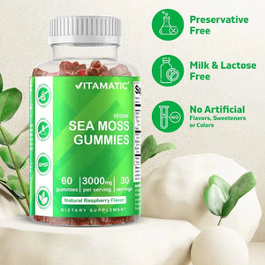 VITAMATIC - Vitamatic Irish Sea Moss Gummies 3000Mg. 120 Gomitas - The Red Vitamin MX - Suplementos Alimenticios - {{ shop.shopifyCountryName }}