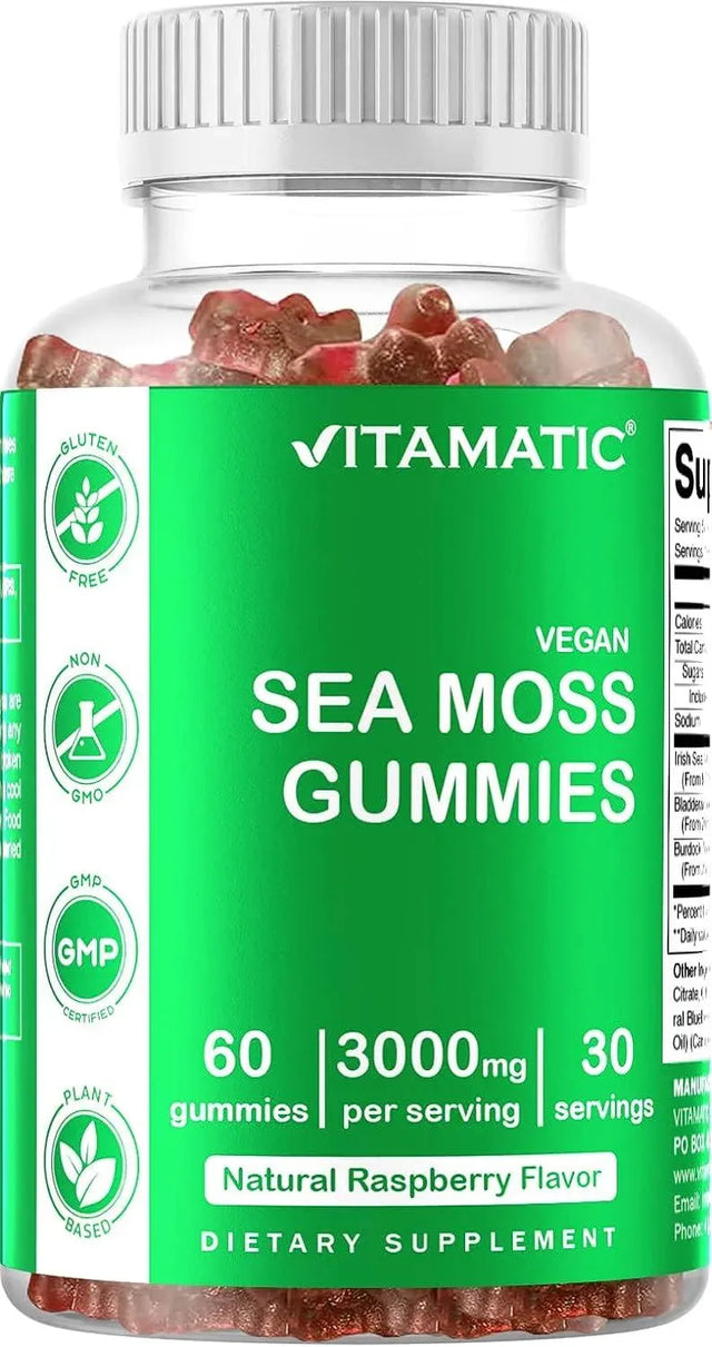 VITAMATIC - Vitamatic Irish Sea Moss Gummies 3000Mg. 60 Gomitas - The Red Vitamin MX - Suplementos Alimenticios - {{ shop.shopifyCountryName }}