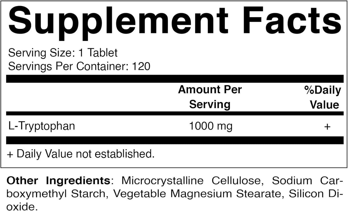 VITAMATIC - Vitamatic L-Tryptophan 1000Mg. 120 Tabletas - The Red Vitamin MX - Suplementos Alimenticios - {{ shop.shopifyCountryName }}