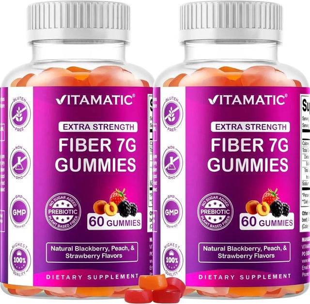 VITAMATIC - Vitamatic Prebiotic Fiber Gummies for Adults 60 Gomitas 2 Pack - The Red Vitamin MX - Suplementos Alimenticios - {{ shop.shopifyCountryName }}