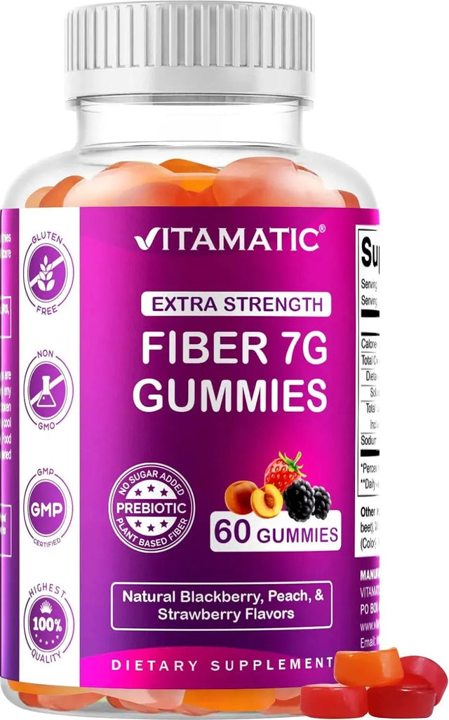 VITAMATIC - Vitamatic Prebiotic Fiber Gummies for Adults 60 Gomitas - The Red Vitamin MX - Suplementos Alimenticios - {{ shop.shopifyCountryName }}