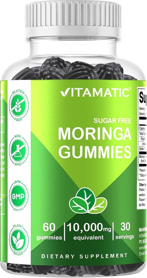 VITAMATIC - Vitamatic Sugar Free Moringa Gummies 10,000Mg. 60 Gomitas - The Red Vitamin MX - Suplementos Alimenticios - {{ shop.shopifyCountryName }}