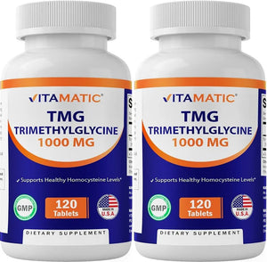 VITAMATIC - Vitamatic TMG 1000Mg. 120 Tabletas 2 Pack - The Red Vitamin MX - Suplementos Alimenticios - {{ shop.shopifyCountryName }}